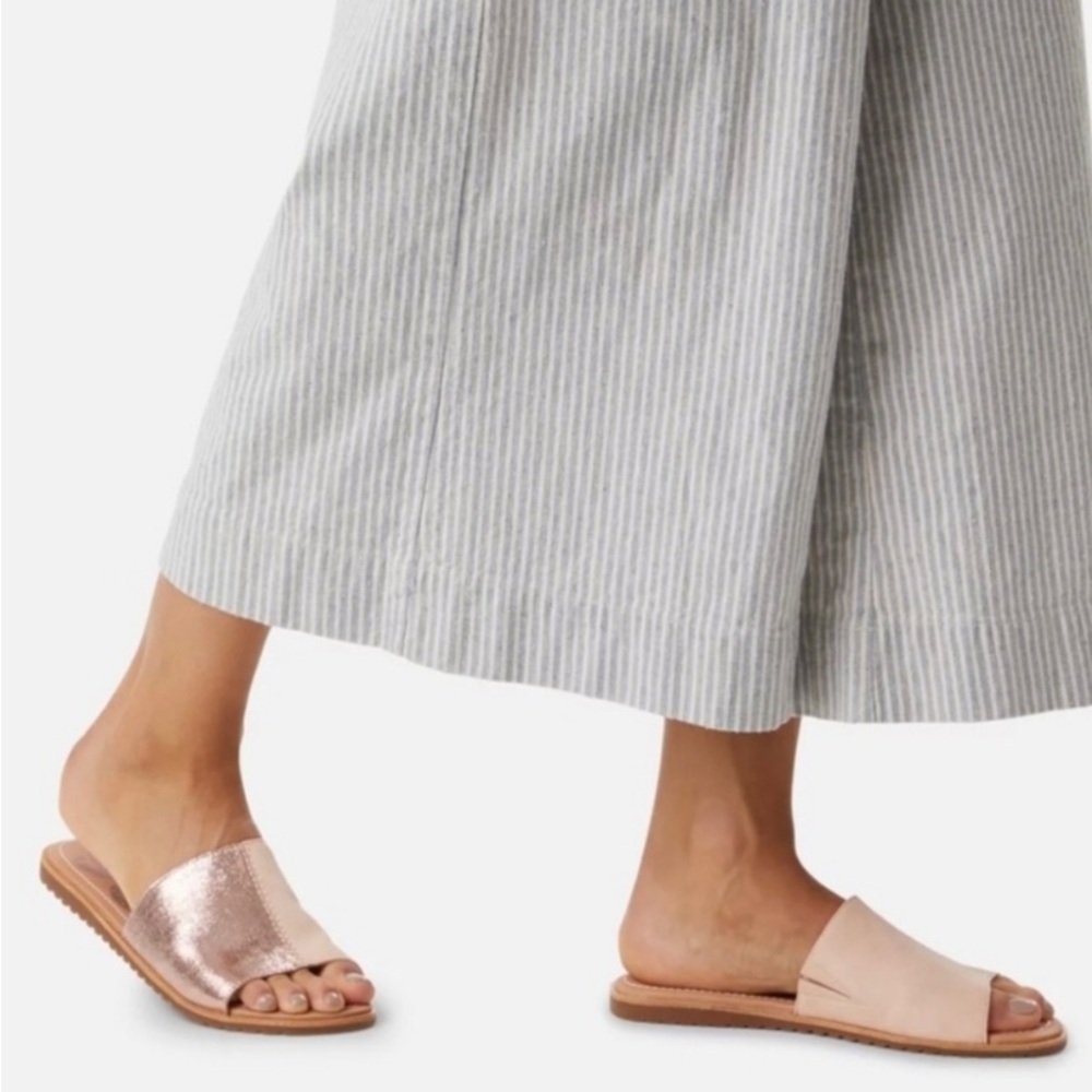 Sorel Ella Block Slide Metallic - Picture 1 of 9